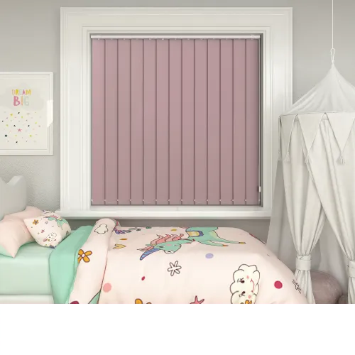 Bedtime Pastel Pink Vertical Blind