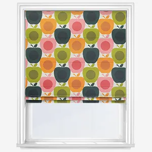 Orla Kiely Apples Pink Roman Blind