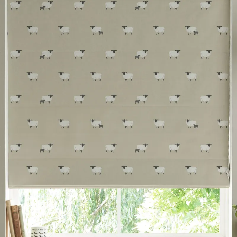 Sophie Allport Sheep Made To Measure Roman Blind Sand
