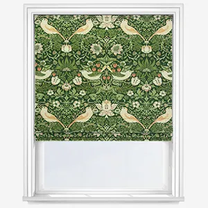 William Morris At Home Strawberry Thief Nettle Roman Blind