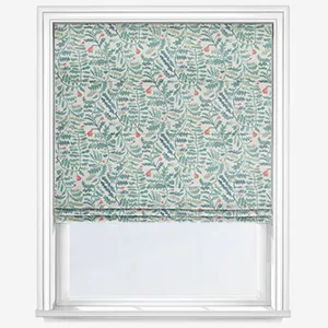Mini Bertie Teal Roman Blind