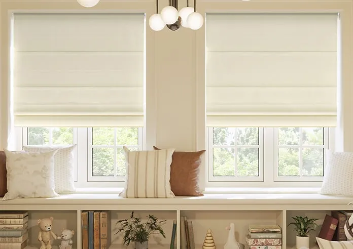 Rhea Meringue - Roman Blind