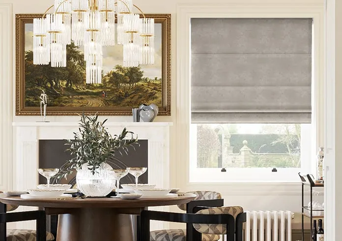 Florence Faux Suede Taupe Brown - Roman Blind