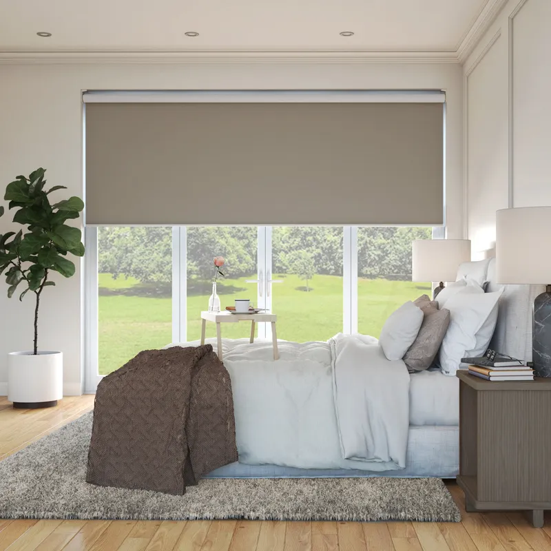 Zenith Wb Xl Blackout Sand Extra Wide Electric Roller Blinds