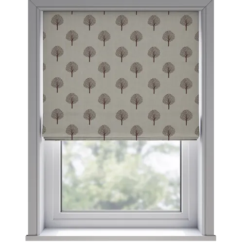 Mulberry Roast Deluxe Roman Blinds