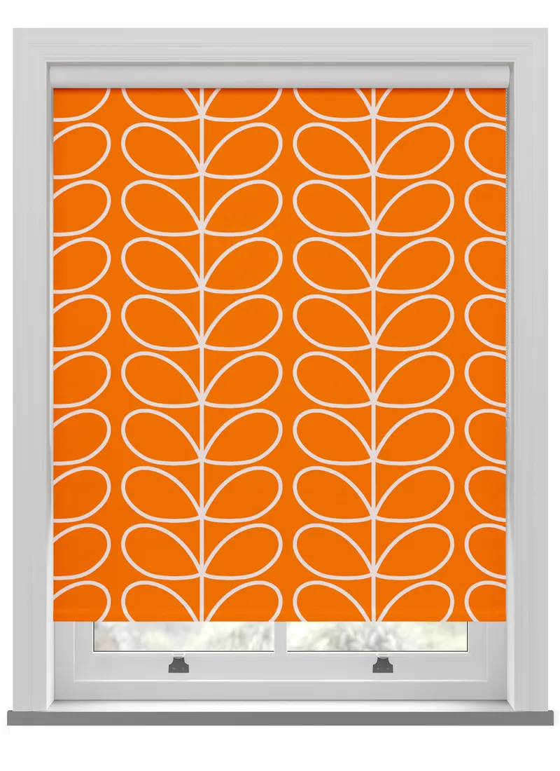 Orla Kiely Jumbo Linear Stem Persimmon Roller Blind