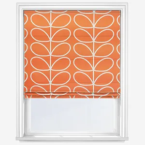 Orla Kiely Jumbo Linear Stem Persimmon Roman Blind