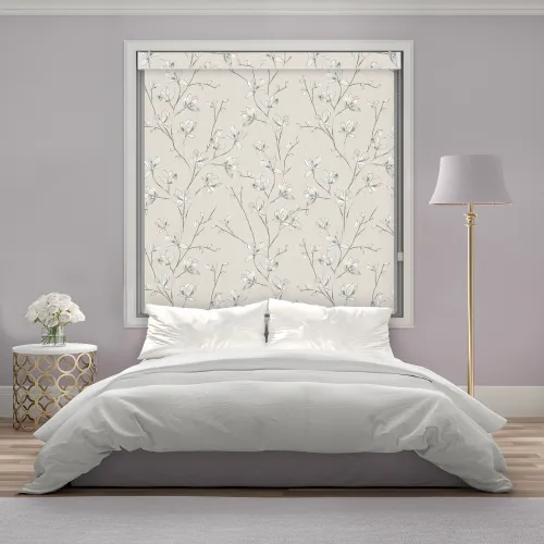 Iris Sky Blackout Roller Blind With Pelmet
