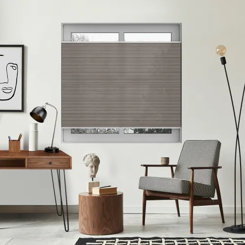 Tensioned Vexia Camel Honeycomb Pleated Blind