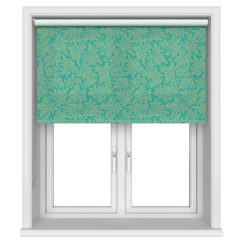 Sara Miller Little Leaves Green Blinds Uk