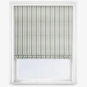 Salcombe Stripe Navy Roman Blind