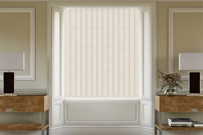 Mila Beige - Shadow Pattern Vertical Blind