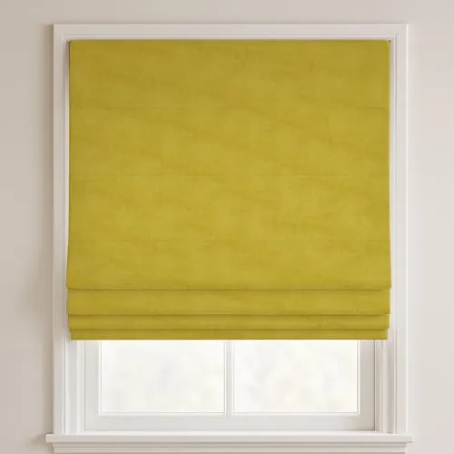 Cassia Sulphur Deluxe Roman Blinds