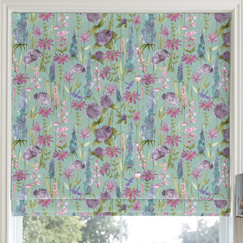 Voyage Florabunda Made To Measure Roman Blind Verde