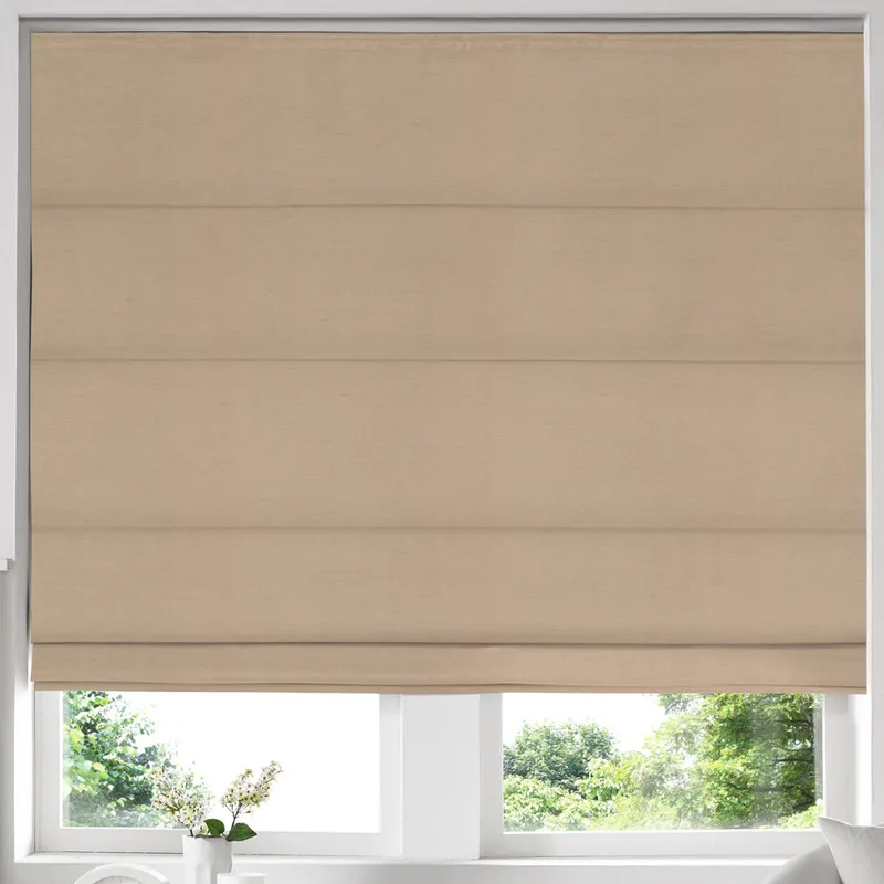 Iowa Silk Essence Made To Measure Roman Blind Latte