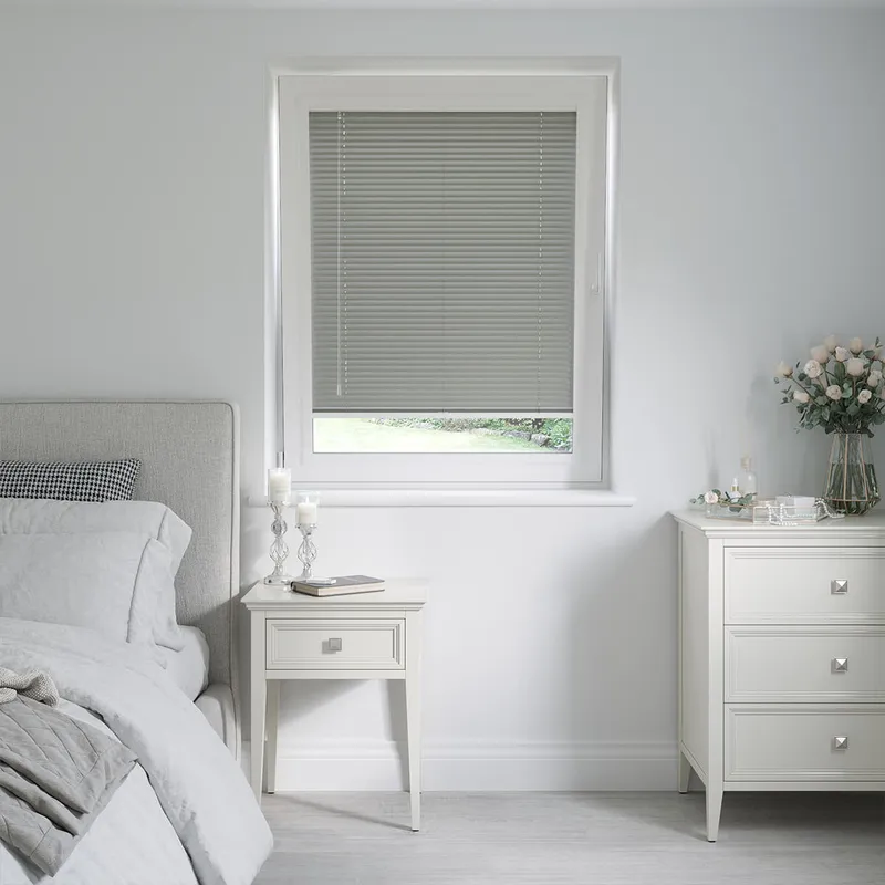 Perfect Fit Fossil Grey Venetian Blinds 25mm