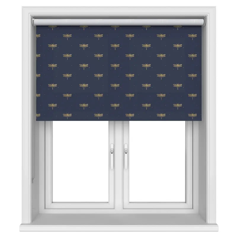 Sara Miller Dragonfly Navy Blinds Uk