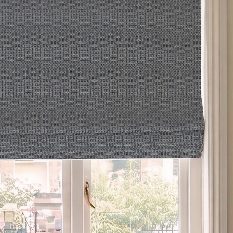 House Llewelyn-bowen Oak Leaf Made To Measure Roman Blind Cornflower