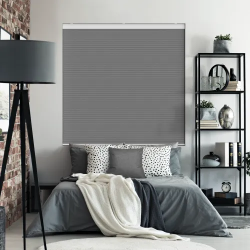 Velto Slate Blackout Cordless Honeycomb Pleated Blind