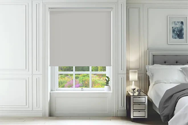 Ibiza Smoke Grey - Blackout Roller Blind