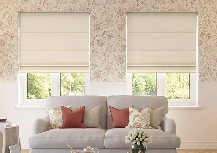 Donegal Blush Cream - Roman Blind