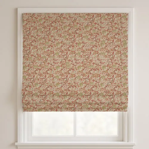 Rosalee Apricot Deluxe Roman Blinds