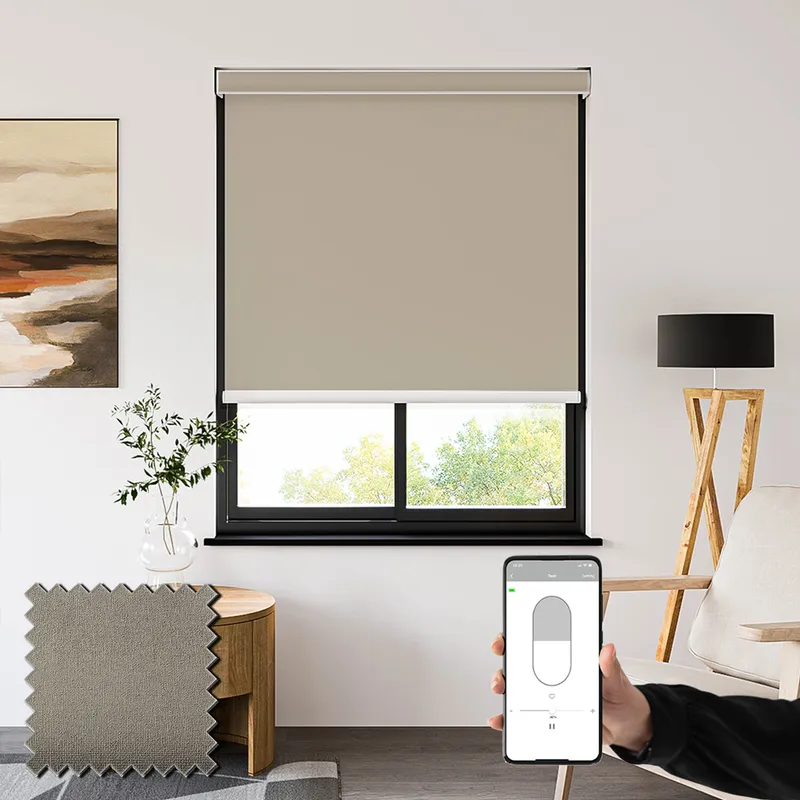 Sueno Blackout Earth Battery Powered Electric Roller Blinds