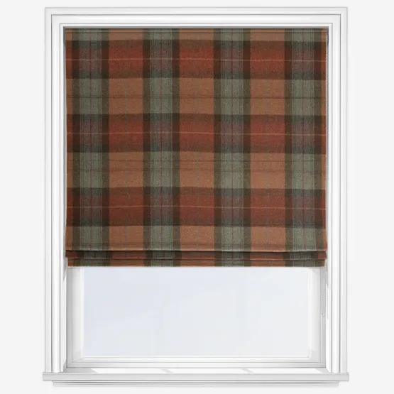 Moon Skye Burnt Orange Roman Blind