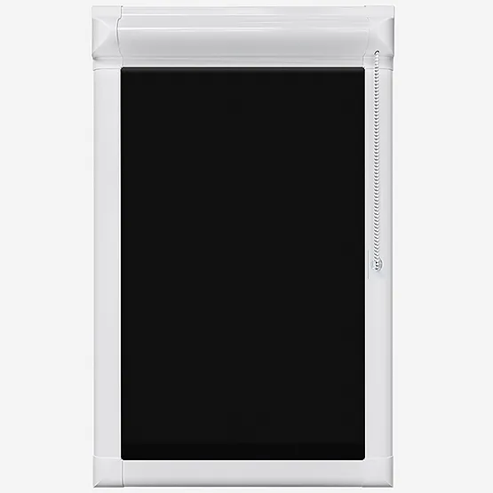 Aqualush Black Perfect Fit Roller Blind