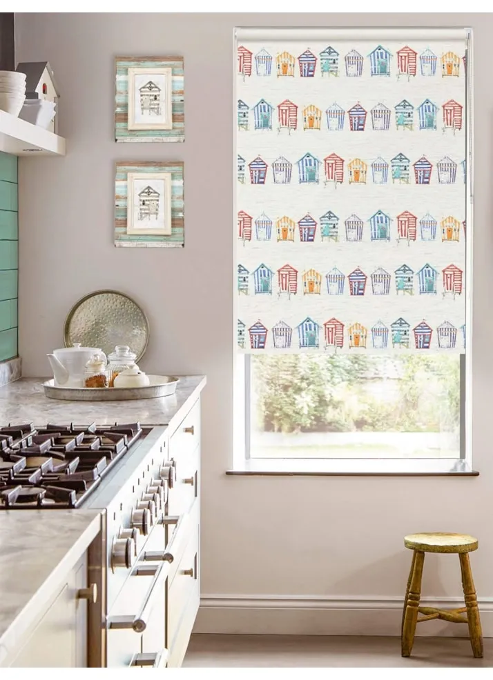 Seafront On Linen Blackout Roller Blind