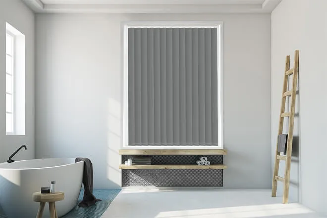 Code Grey - Waterproof Blackout Vertical Blind