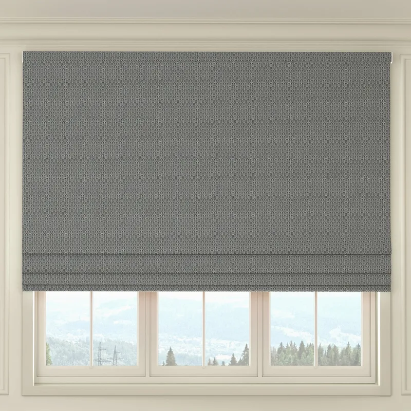 House Llewelyn-bowen Oak Leaf Made To Measure Roman Blind Cornflower