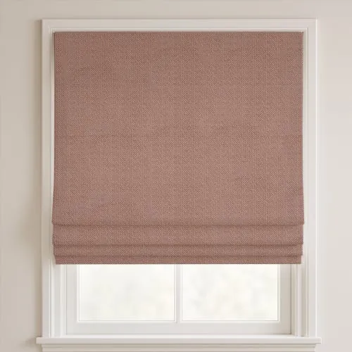 Adore Rose Blush Deluxe Roman Blinds