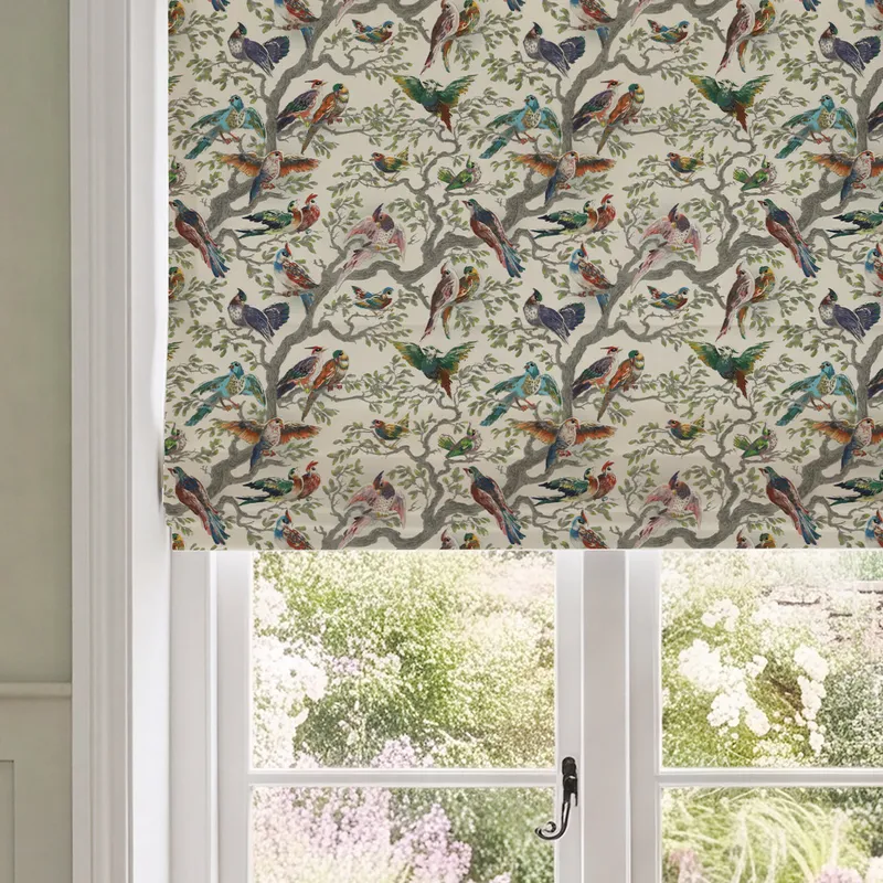 House Llewelyn-bowen Birdity Absurdity Printed Made To Measure Roman Blind Multi