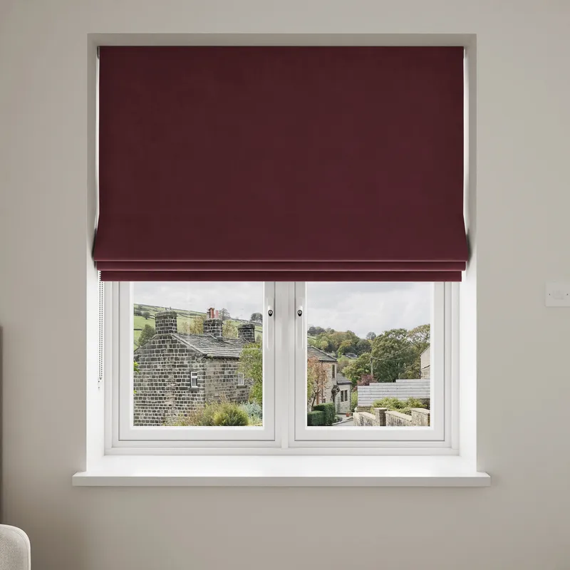 Bogota Velvet Wine Blinds Uk