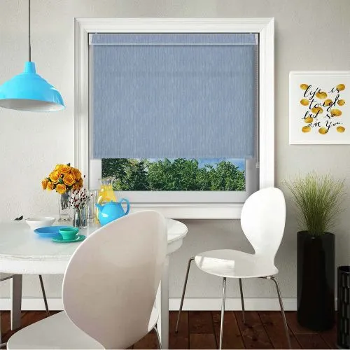 Lumi Blue Pelmet Roller Blind