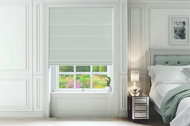 Joni Duck Egg - Textured Roman Blind