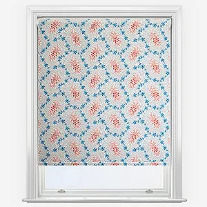 Land & Shore Lorie Blue Red Roller Blind