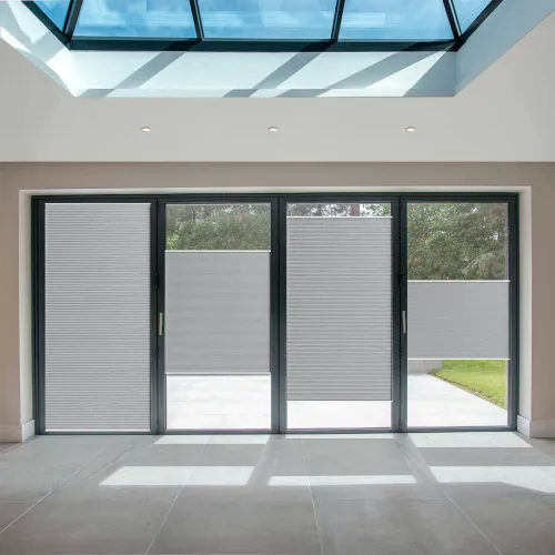 Fittoframe Vexia Blackout Grey Dawn Honeycomb Pleated Blind