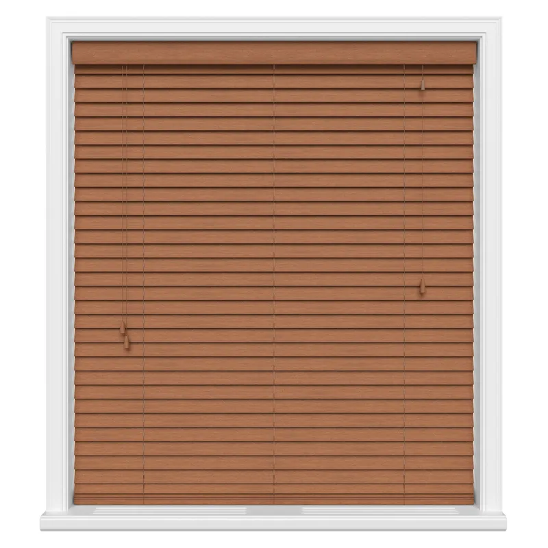 Golden Oak Basswood Elite Wood Blinds -Wooden Blinds