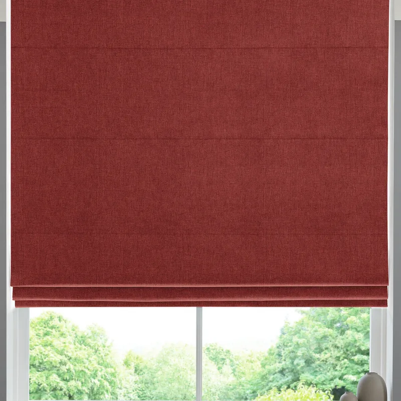 Positano Made To Measure Roman Blind Scarlet