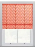 Orla Kiely Linear Stem Pink And Tomato Roman Blinds