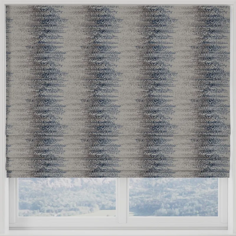 Byron Made To Measure Roman Blind Blue