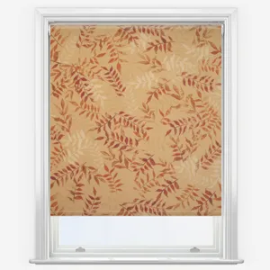 Sonova Studio Kaleidoscope Leaves Mustard Roller Blind