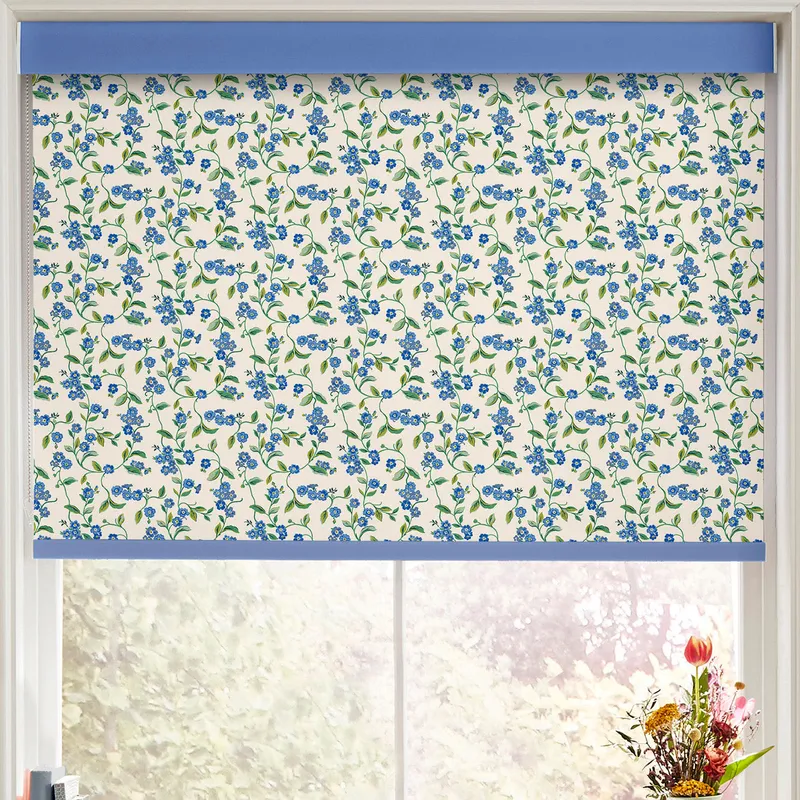 Cath Kidston Forget Me Not Made To Measure Roller Blind Blue