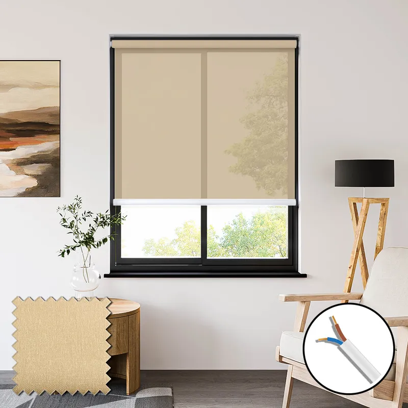 Lucid Earth 230vac Electric Voile Roller Blinds