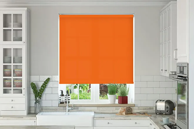 Nevada Orange - Moisture Resistant Roller Blind