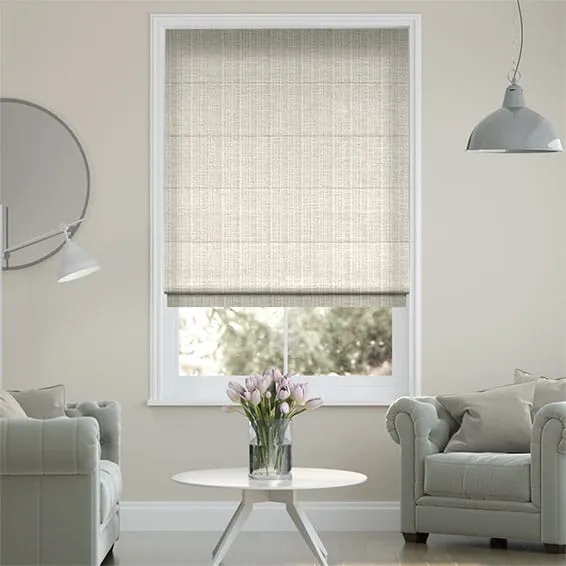Chenille Chic Pearl Roman Blind