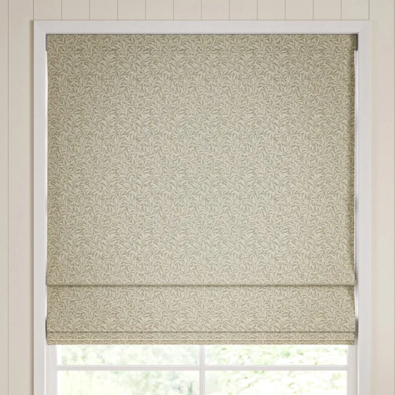 William Morris Willow Bough Woven Made To Measure Roman Blind Lichen