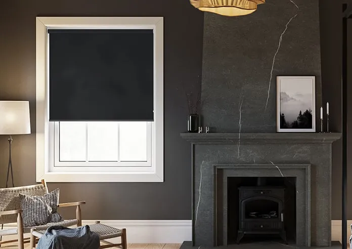Levant (Fr Blackout) Black - Roller Blind